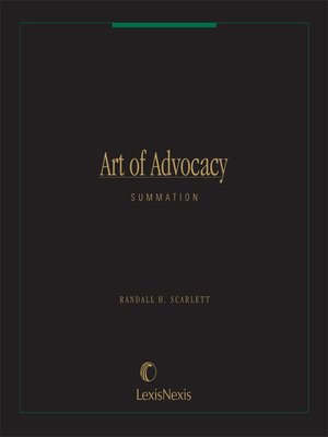 cover image of Art of Advocacy Series